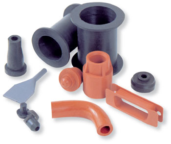 Molded rubber parts